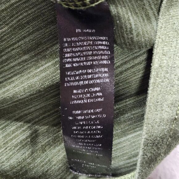 Eddie Bauer Shirt Mens Large Green Freedry Motion Outdoor Active Pocket Tee - Picture 6 of 13